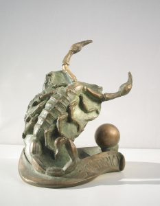 Bronze-sculptures-Sign-Of-The-Zodiac-Star-Sign-code-70-8-Scorpio-cm22x19x12-year-1997